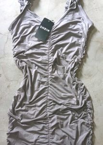 Shein Ruched Mini Dress 🩶🪽