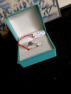 Diamond Ladies Ring Pure Silver 925