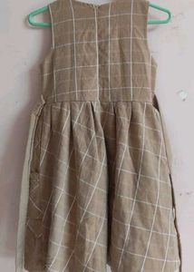Cute Girl's Checkered Dress