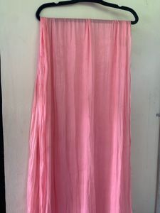 pink shimmer organza hijab