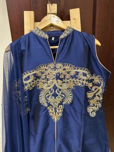 Brand New Blue Embroidered Kurta Set