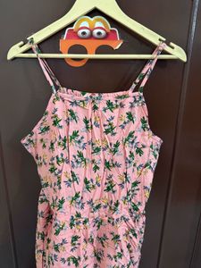 Peach Floral Dress