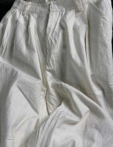 Non see through white pants