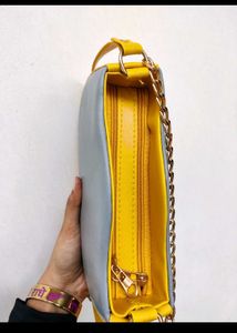 Stylish Two-Tone Shoulder Bag