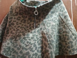 Leopard Print Mini Skirt