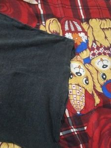 charcoal/ light Black ribbed Tank Top