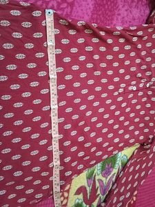 Maroon Printed Kurta