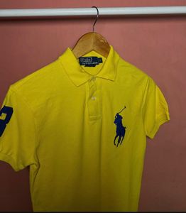 Size -34  Ralph Lauren Yellow Polo Shi