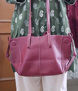 Stylish Tote Handbag available in 3 shades black,