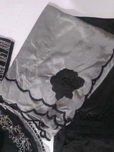 Elegant Black dress with pent dupatta