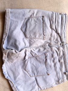 Light Wash Denim Shorts
