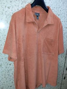 H&amp;M men's orenge Terry polo  tshirt