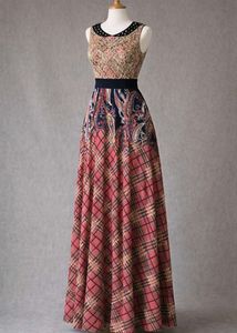 Elegant Printed Maxi Dress