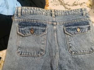 straight fit washed jeans
