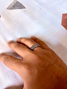 Unique Silver Tone 3 Ring Set