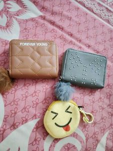Cute Wallets with Pom Poms