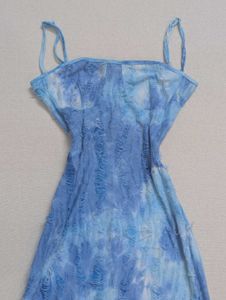 NEWME Blue Tie-Dye Bodycon Midi 🌊