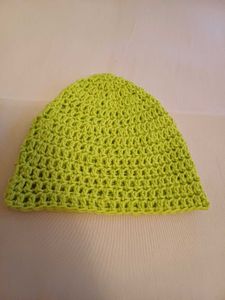 Crochet cotton Beanie for new born baby hand craft