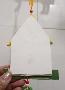 Hand-painted Yellow Birdhouse Showpiece 🌷