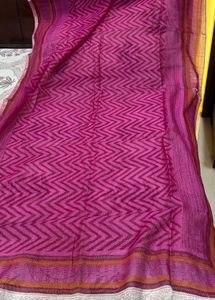 2 Vibrant Pink Chevron Print Dupatta
