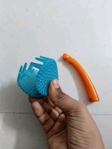 90's Blue &amp; Orange Hair claw Set