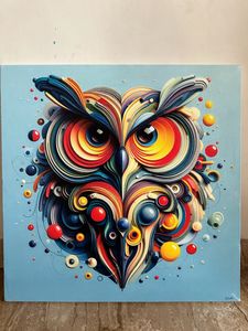 Owl Painting On Canvas