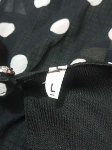Chic Black Polka Dot Dress