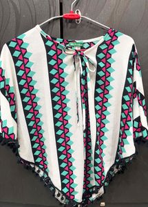 Bohemian Print Tunic Top