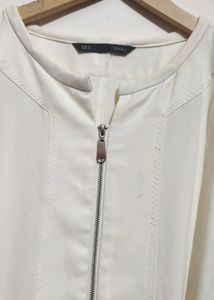 Off White Cut Sleeve Short Dress For 36 Bust
