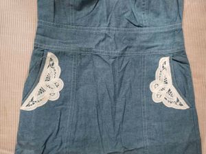 Denim Lace Dress