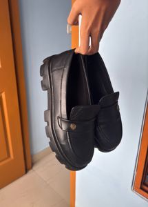Chunky Black Loafers