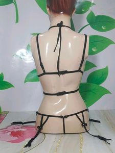 (1403)Black Lingerie Set with Stockings