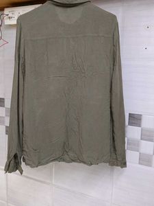 Stylish Olive Green Button-Up Shirt