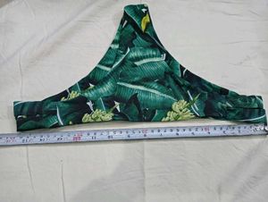 💛 Tropical Leaf Print Bikini Bottom