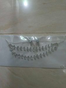 Sparkling Two-Tier Necklace &amp; Earring Set