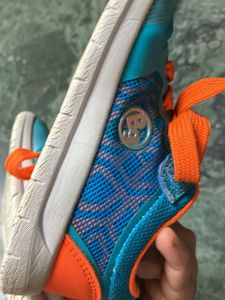 Toddler Blue &amp; Orange Sneakers