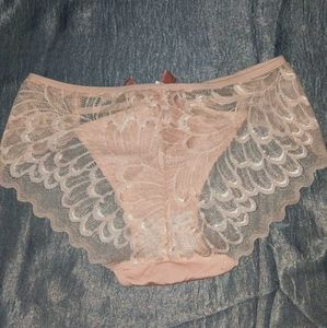 Lace Trim Briefs with Bow Detail
