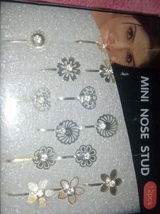 Mini Nose Studs - 12 Pcs Set