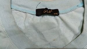 Cyan Color T Shirt Men✅