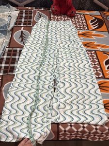 Patterned Wide Leg Pants
