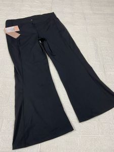 BLISSCLUB Black Flare Yoga Pants