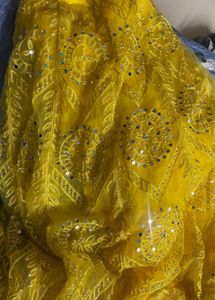 Stunning Yellow ghagra choli for girl