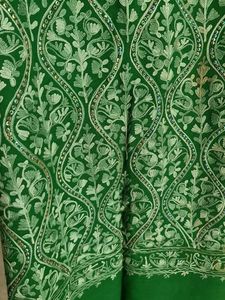 PRICE DROP : Elegant Green Ethnic woolen stole