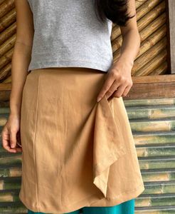 Tan Mini Skirt