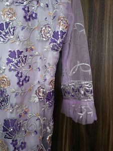 Lilac Embroidered Eid Dress Set