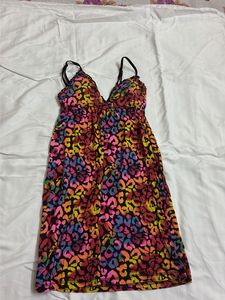 Vibrant Cheetah Print Nightgown