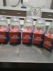 Royal Challenge Glasses (Set of 6
