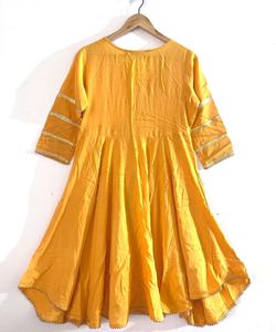 Branded Mustard Sharara Kurta Set