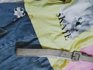 Yellow Graphic T-Shirt fitted los Angeles y2k