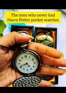Vintage Engraved Pocket Quartz Watch with Gift Box